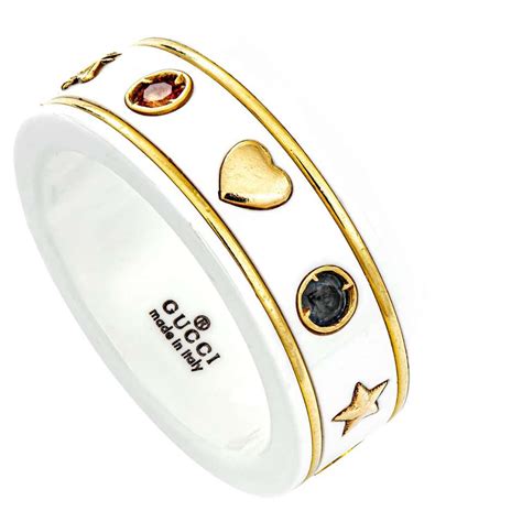 gucci icon band ring|gucci icon ring with gemstones.